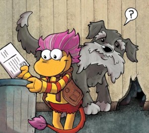 Katie Cook writing and drawing Fraggle comics