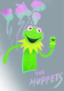 69 muppets now in the neon glow