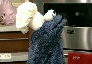 Watch Cookie Monster Chew the Fat on The Chew