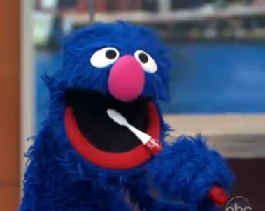 Grover Brushing His Teeth = Good Television