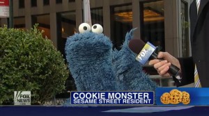 Cookie Monster Crosses the Aisle to Fox & Friends