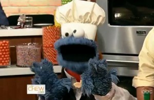 Cookie Monster Answers Questions, Dons Ponytail on The Chew
