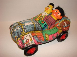 Bert and Ernie plush car by  Knickerbocker, submitted by Whitney