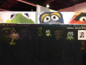 D23 Muppet drawing wall by Muppets Studio