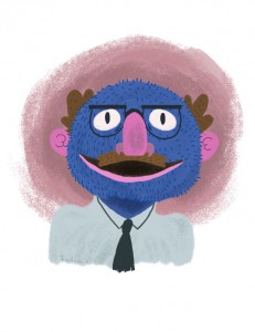 Muppets as Their Muppeteers: Grover as Frank Oz