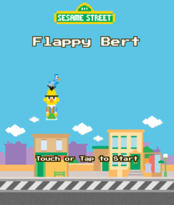 Flappy Bert: Frustration on Sesame Street
