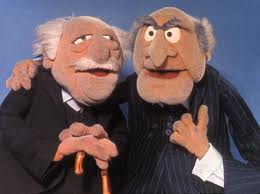 Statler and Waldorf Heckle Muppets Most Wanted