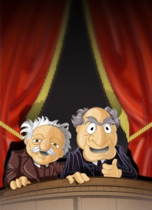 waldorf_and_statler_by_pencilbags-d7rht8n