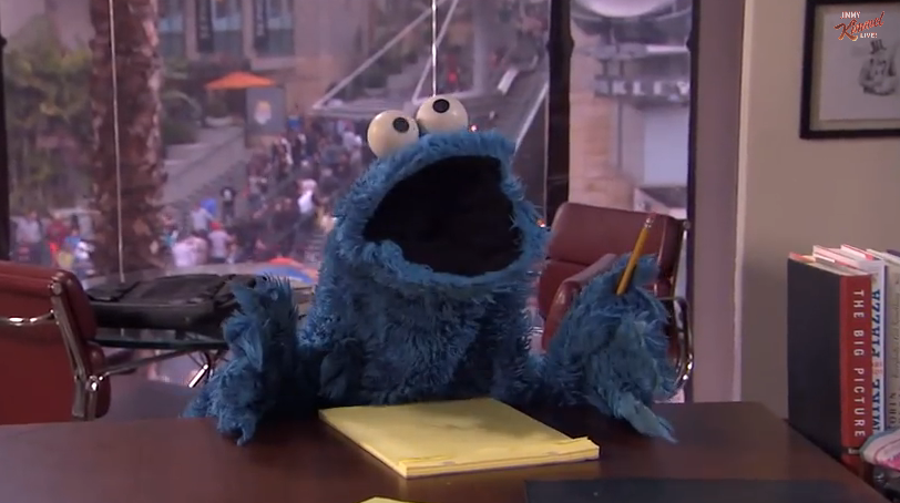 Cookie Monster is Jimmy Kimmel’s New Writer