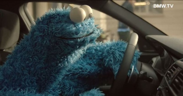 Watch Cookie Monster Speak German, Drive a BMW