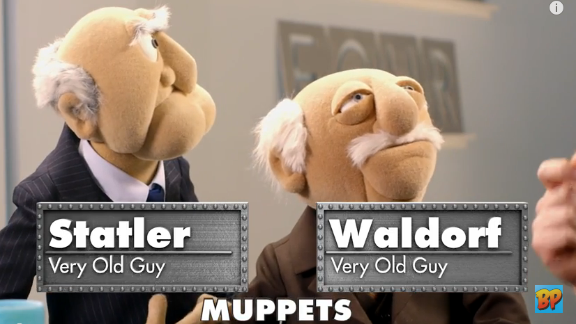 Statler and Waldorf Give Tips on Being Judgmental Jerks