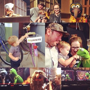 Elizabeth Banks, Topher Grace in New Muppet Show