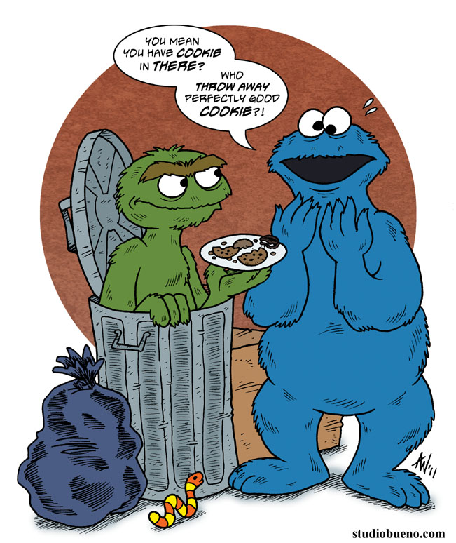oscar_and_cookie_monster_by_studiobueno-d3g29ck