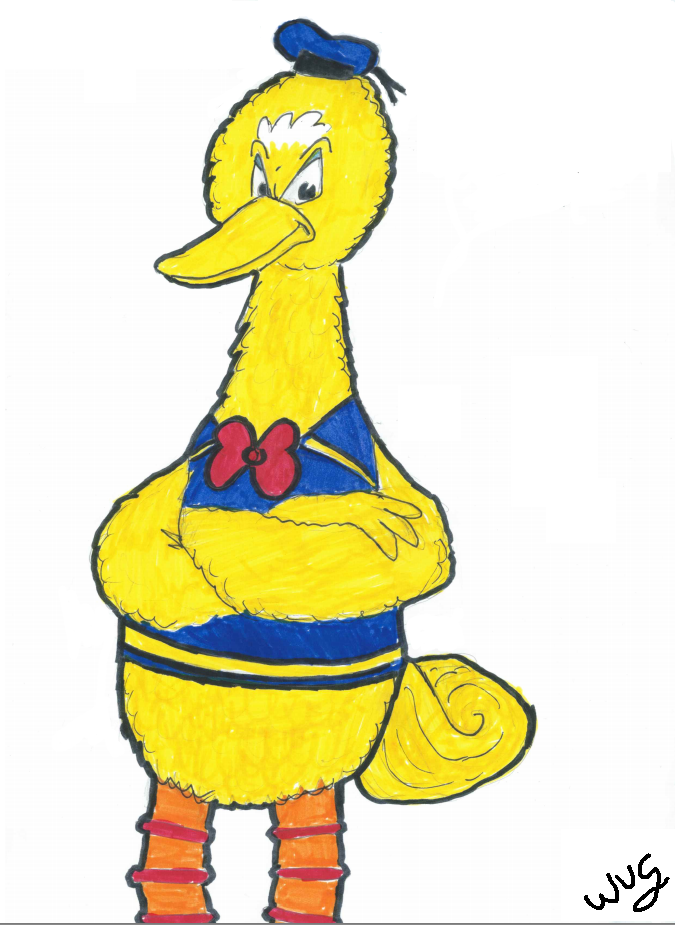 Wout van Galen - Big Bird as Donald Duck