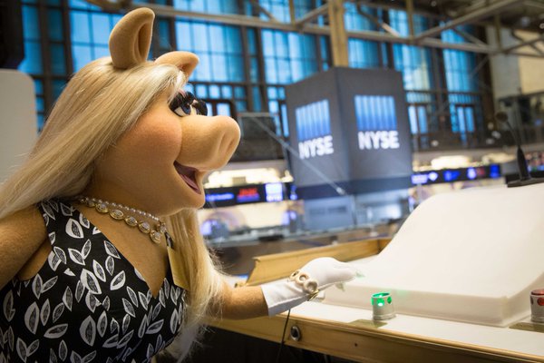 Watch Miss Piggy Ring the Opening Bell at the NYSE