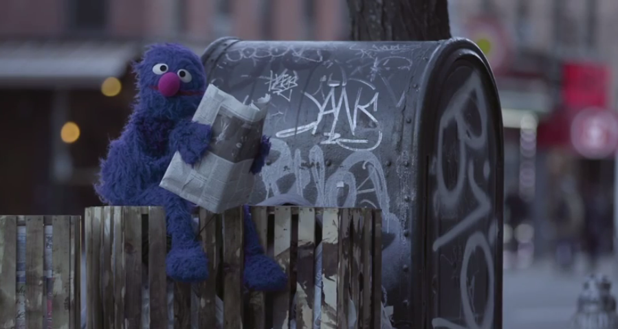 Grover Helps Stephen Colbert Get to The Late Show