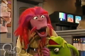 Muppets Tonight Clifford Kermit floppy head