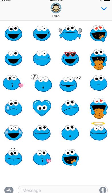 Text Like a Boss with Cookie Monster Emojis