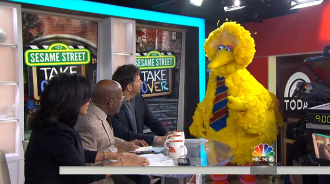 Today Show Hires Big Bird as Producer, Elmo as Cameraman