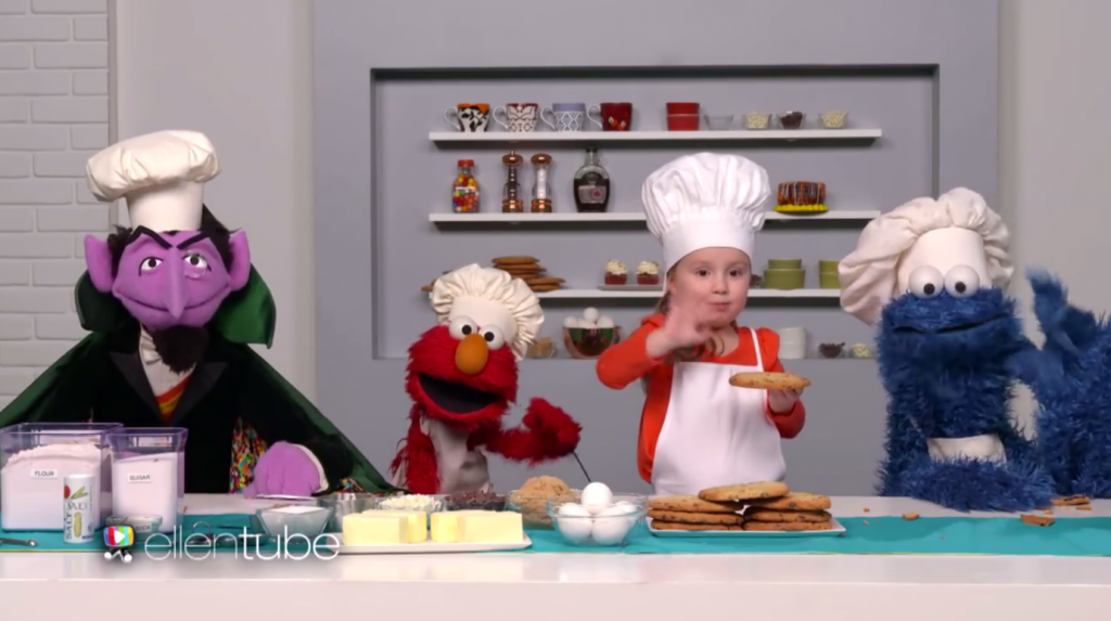 Sesame Cast Wears Adorable Chef Hats, Eats Cookies