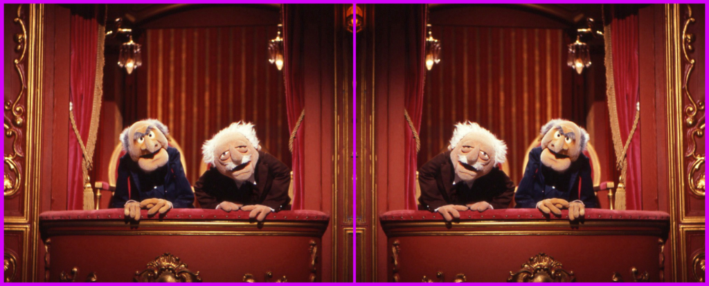 “Statler & Waldorf or Waldorf & Statler?” An Asymmetrical Muppet Quiz