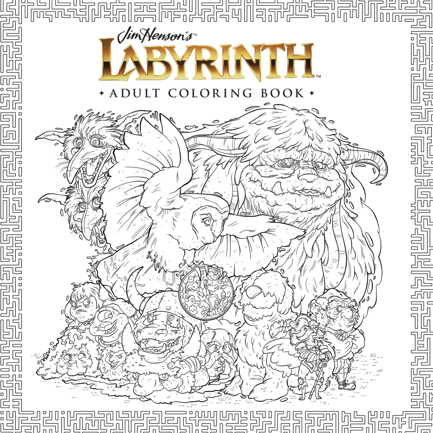 Labirint book. Джимми Хенсон Лабиринт. Jim Henson’s Labyrinth. Jim Henson's Labyrinth книга. Jim Henson`s Labyrinth Adult Coloring book.