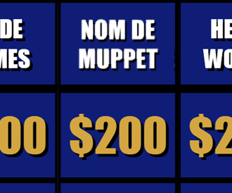 What Are Muppet Names on Jeopardy?