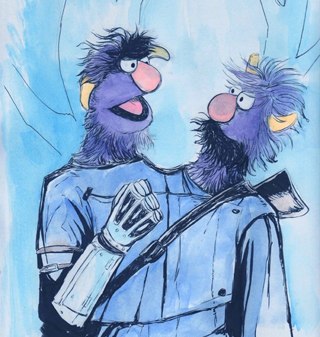 ToughPigs Art: Isaac Bidwell’s Muppet Massacre
