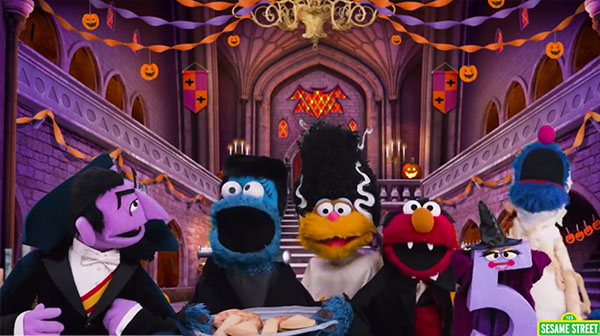 Sesame Street Gets Spoopy in The Cookie Monster Nosh