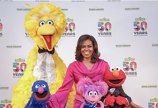 Michelle Obama Pays Tribute to Sesame Street