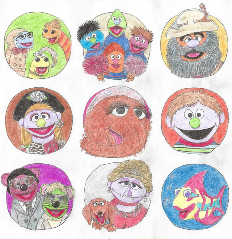 ToughPigs Art: Tony's Whitaker Draws Every Sesame Street Character ...