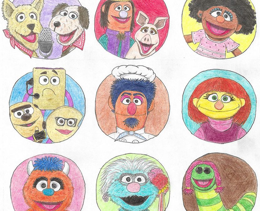 ToughPigs Art: Tony’s Whitaker Draws Every Sesame Street Character