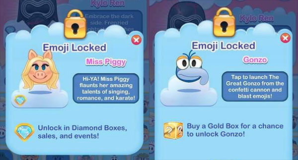 Gonzo and Miss Piggy Coming to Disney Emoji Blitz Game