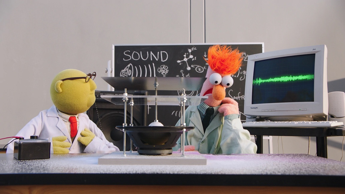 Muppets Beaker in lab