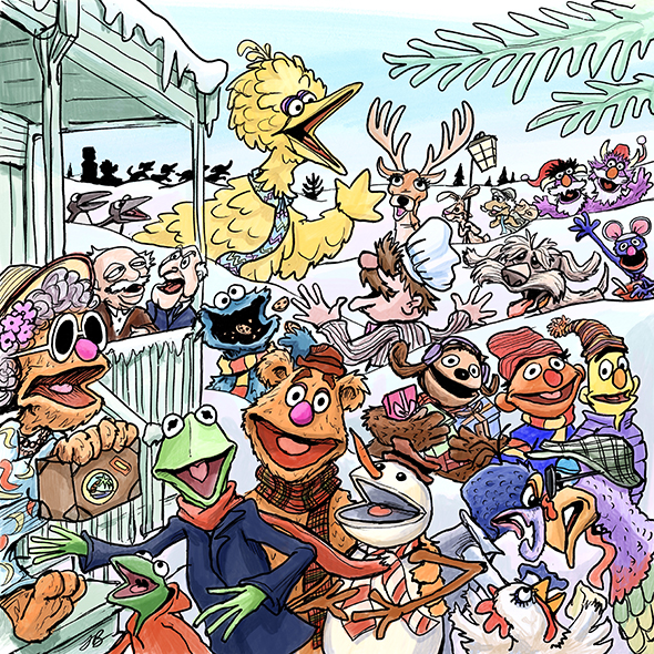 ToughPigs Art: Muppet Holidays with Jamie Badminton