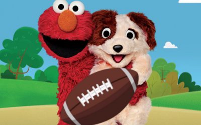 Elmo and Tango Go to the Puppy Bowl