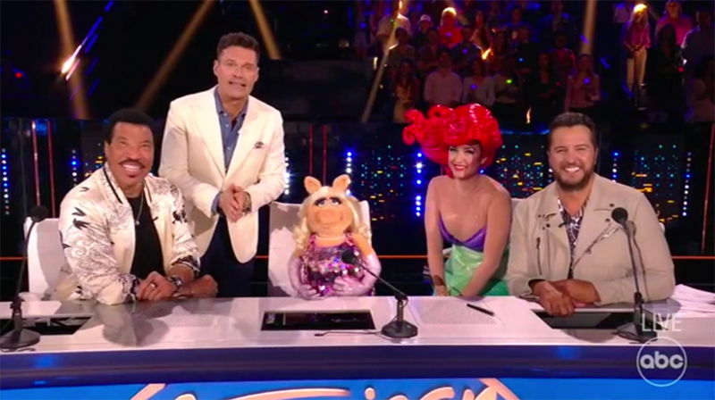 Miss Piggy and Animal Appeared on American Idol