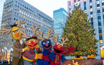 Sesame Muppets Join Rockefeller Plaza Tree Lighting