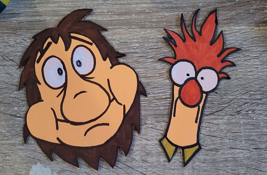 Magnets featuring the faces of Junior Gorg and Beaker