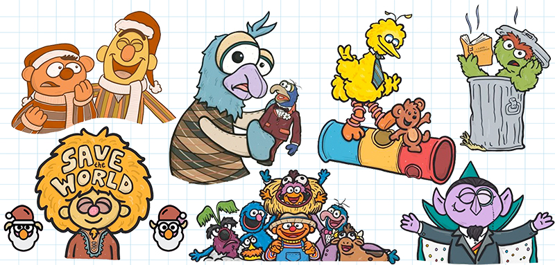 ToughPigs Art: The Many Muppets of Cameron Garrity, part 2