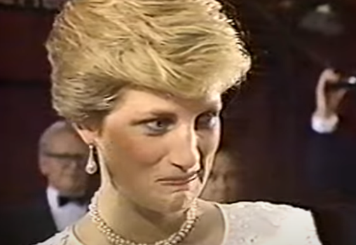 Princess Diana looks weirded out by Ludo.