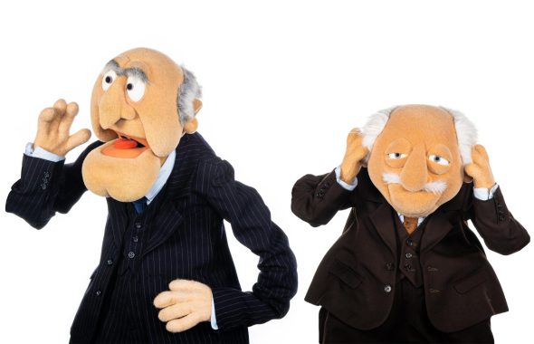 Statler and Waldorf, looking disgruntled.