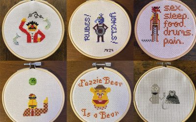 ToughPigs Art: Cross Stitched Muppets